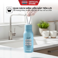 BÌnh giữ nhiệt school 400ml Sunhouse KS-TU400SB/ KS-TU400SP - Inox 304 - Giữ nhiệt lên đến 10h - HAPOS HEL KS-TU400SP - Hồng