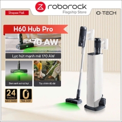 Máy hút bụi Roborock cầm tay không dây H60 Hub Pro cao cấp, Tự động đổ bụi, Hệ thống lọc 5 tầng - HAPOS HOF