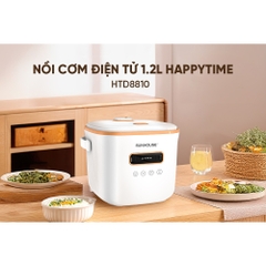 Nồi cơm điện tử 1.2L Happytime HTD8810, Công nghệ gia nhiệt chuẩn, Chống dính Ceramic, 6 chức năng nấu - HAPOS HOF