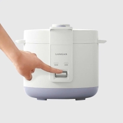 Nồi cơm điện LocknLock 1.5L, kèm khay hấp One-Switch Rice Cooker EJR442IVY - HAPOS LOF