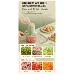 Máy xay thực phẩm đa năng Bear QSJ-U03B5 - Dung tích 2L, 2 mức độ xay - HAPOS HOF