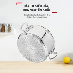 Bộ 5 nồi Inox Tefal Duetto Plus G719SA74 (quánh 16cm, nồi hầm 18/20/24 cm, nồi luộc gà 22cm)| BH 24 tháng - HAPOS HOF