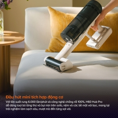 Máy hút bụi Roborock cầm tay không dây H60 Hub Pro cao cấp, Tự động đổ bụi, Hệ thống lọc 5 tầng - HAPOS HOF