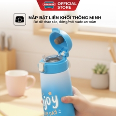 BÌnh giữ nhiệt trẻ em GripPal 420ml Sunhouse KS-TU420GB - Inox 304 an toàn - Giữ nhiệt 8-10h - HAPOS HEL KS-TU420GB