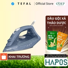 Bàn ủi hơi nước Tefal Power FV2C60E0, màu xanh lam, 2400W, tích hợp ủi khô/nước | Bảo hành 24 tháng - HAPOS HOF