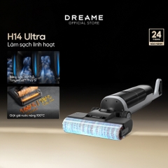 Máy lau sàn hút bụi cầm tay không dây thông minh Dreame H14/ H14 Ultra- Bản quốc tế - Bảo hành 24 tháng - HAPOS HOF