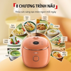 Nồi cơm điện tử Tefal 0.7L 350W Mini POP 8 chế độ nấu đa năng RK535AY0 RK535TY0  - HAPOS HOF