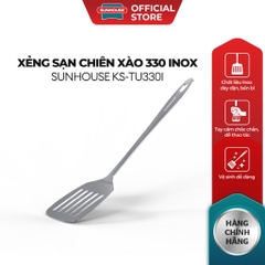 Xẻng sạn chiên xào 330 inox Sunhouse KS-TU330I - Inox chống gỉ dày dặn - Tay cầm chắc chắn - Dễ vệ sinh - HAPOS HEL KS-TU330I