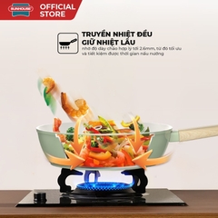 Chảo phủ sứ Nano đáy từ Sunhouse Healthy SHG20-24-26MT1 - Chống dính Nano Ceramic - Bắt từ nhanh - HAPOS HEL SHG26MT1 - Size 26cm