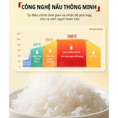 Nồi cơm điện tử Tefal 0.7L 350W Mini POP 8 chế độ nấu đa năng RK535AY0 RK535TY0  - HAPOS HOF