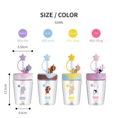 Ly nước nhựa Dream Catcher Lock&Lock Tritan Bottle 520ml - ABF779 - HAPOS LOF Hồng - ABF779PIK