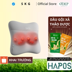 Gối massage lưng và cổ đa năng SKG VS500 chườm nóng 2 mặt - HAPOS HOF