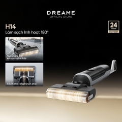 Máy lau sàn hút bụi cầm tay không dây thông minh Dreame H14/ H14 Ultra- Bản quốc tế - Bảo hành 24 tháng - HAPOS HOF