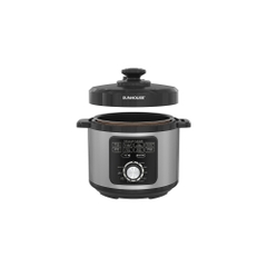 Nồi áp suất điện đa năng 5L Sunhouse SHD1551 900W, 5 cấp độ chống bỏng, Lòng nồi 5 lớp phủ chống dính PTFE - HAPOS HOF