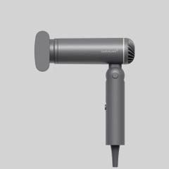 Máy sấy tạo kiểu tóc gấp gọn LocknLock ion âm bảo vệ tóc Foldable Hair Styling Dryer ENA626GRY Màu Xám - HAPOS LOF