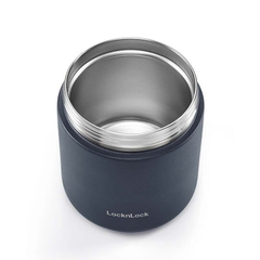 Hộp giữ nhiệt Locknlock 500ml Pump Vacuum Lunch Box - Màu Xanh Navy - LHC8053NVY - HAPOS LOF