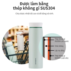 ONL - Bình giữ nhiệt LocknLock Feather Light Ring LHC4244 460ml có khay  lưới lọc trà - Chính hãng Bảo hành 6 tháng - HAPOS Hồng LHC4244PIK