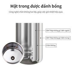 ONL - Bình giữ nhiệt LocknLock Feather Light Ring LHC4244 460ml có khay  lưới lọc trà - Chính hãng Bảo hành 6 tháng - HAPOS Hồng LHC4244PIK