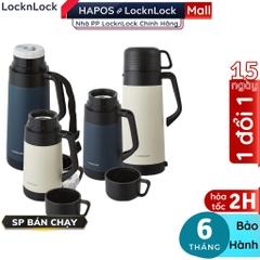 ONL - Bình giữ nhiệt LocknLock cỡ đại LHC1484 1,2L và LHC1485 1,8L có quai xách, nắp làm cốc Chính Hãng - HAPOS MALL OFFICIAL LHC1485