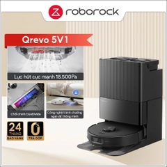 Robot hút bụi lau nhà Roborock Chính hãng lực hút 18500Pa giặt giẻ sấy khô Qrevo Edge 5V1 - CHEAPMALL SOU Q Revo Edge 5V1