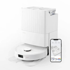 Robot hút bụi lau sàn Roborock Chính hãng lực hút 7000Pa tự động giặt sấy giẻ Qrevo Pro - CHEAPMALL SOU Q Revo Pro Trắng
