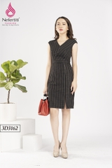 3D3162 - ĐẦM KẺ SỌC CỔ V