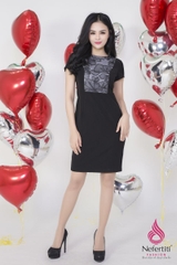 3D2853 - ĐẦM ĐEN ÔM