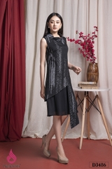 3D3486 - ĐẦM SUÔNG HỌA TIẾT