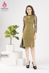 3D3196 - ĐẦM LEN DÁNG ÔM