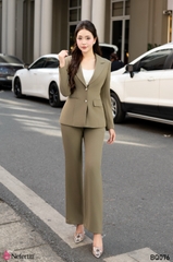 3BQ076 - Bộ quần công sở rêu tây