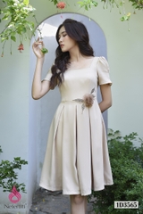 1D3565 - ĐẦM XÒE ĐÍNH HOA CÁCH ĐIỆU