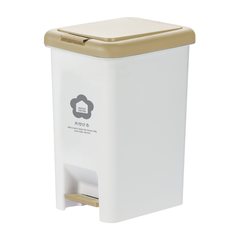 Thùng rác đạp chữ nhật Hiro 15L (kèm ruột)