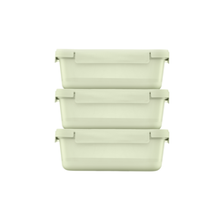 Bộ 3 hộp thực phẩm nắp gài Hokkaido