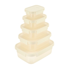 Bộ 5 hộp thực phẩm nắp gài Hokkaido