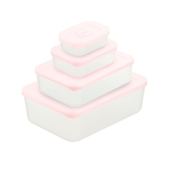 Bộ 4 hộp thực phẩm trữ đông Hokkaido 290-900-2500-3600ml