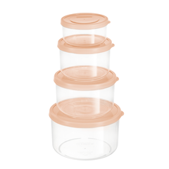 Bộ 4 hộp thực phẩm tròn Hokkaido