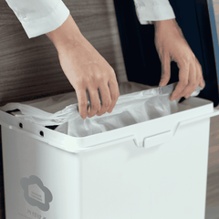 Thùng rác đạp chữ nhật Hiro 30L (kèm ruột)