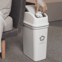 Thùng rác nắp lật Hiro 15L (kèm ruột)