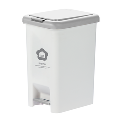 Thùng rác đạp chữ nhật Hiro 10L (kèm ruột)