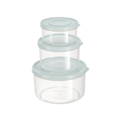 Bộ 3 hộp thực phẩm tròn Hokkaido