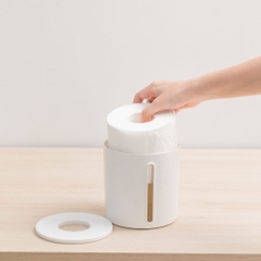 Hộp khăn giấy tròn Sano (nắp nhựa)