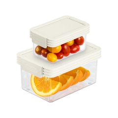 Bộ 2 hộp thực phẩm tritan chữ nhật Hokaido 1000 - 2000 ml