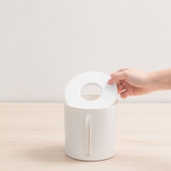 Hộp khăn giấy tròn Sano (nắp nhựa)