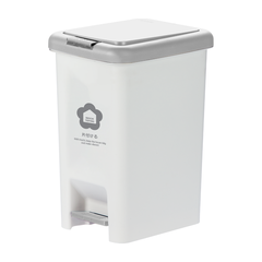 Thùng rác đạp chữ nhật Hiro 15L (kèm ruột)