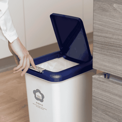 Thùng rác đạp chữ nhật Hiro 20L (kèm ruột)