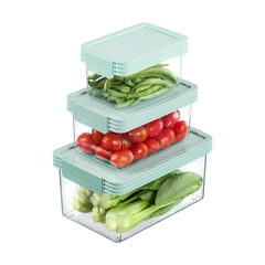 Bộ 3 hộp thực phẩm tritan chữ nhật Hokaido 500 - 1000 - 2000 ml