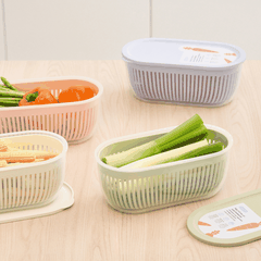 Hộp trữ rau củ oval Hokkaido