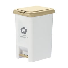 Thùng rác đạp chữ nhật Hiro 10L (kèm ruột)