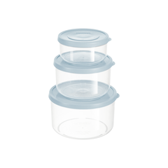 Bộ 3 hộp thực phẩm tròn Hokkaido