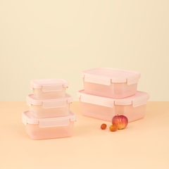 Bộ 5 hộp thực phẩm nắp gài Hokkaido